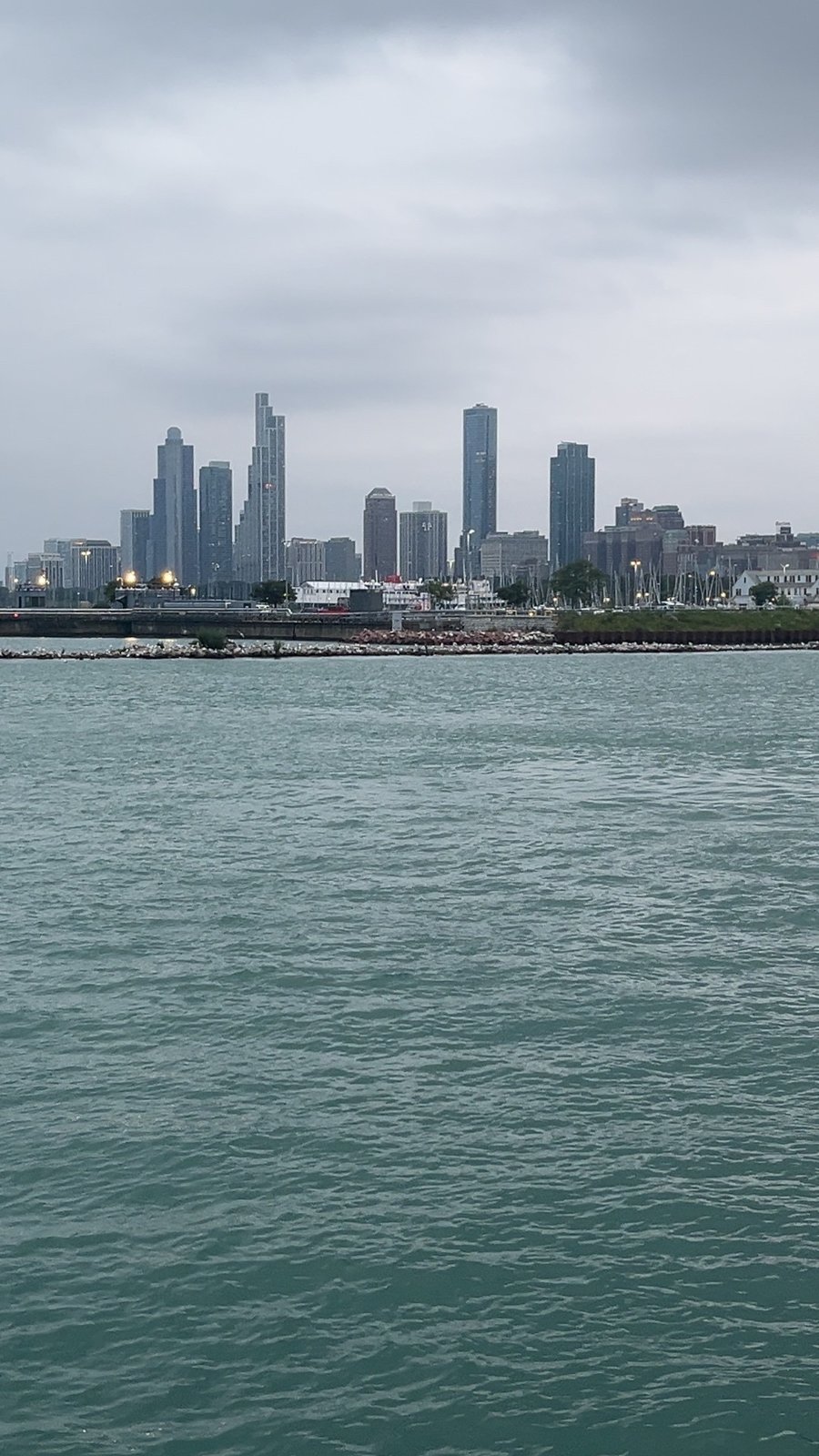 Chicago skyline across the water